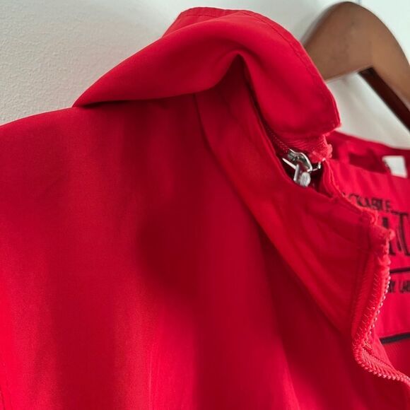 Larry Levine Aqua Tex Red Rain Jacket | Size M - Picture 7 of 10